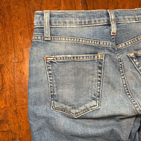 AO.LA Alice & Olivia Amazing Highrise Girlfriend Slim Cropped Jeans 27 - Picture 4 of 14